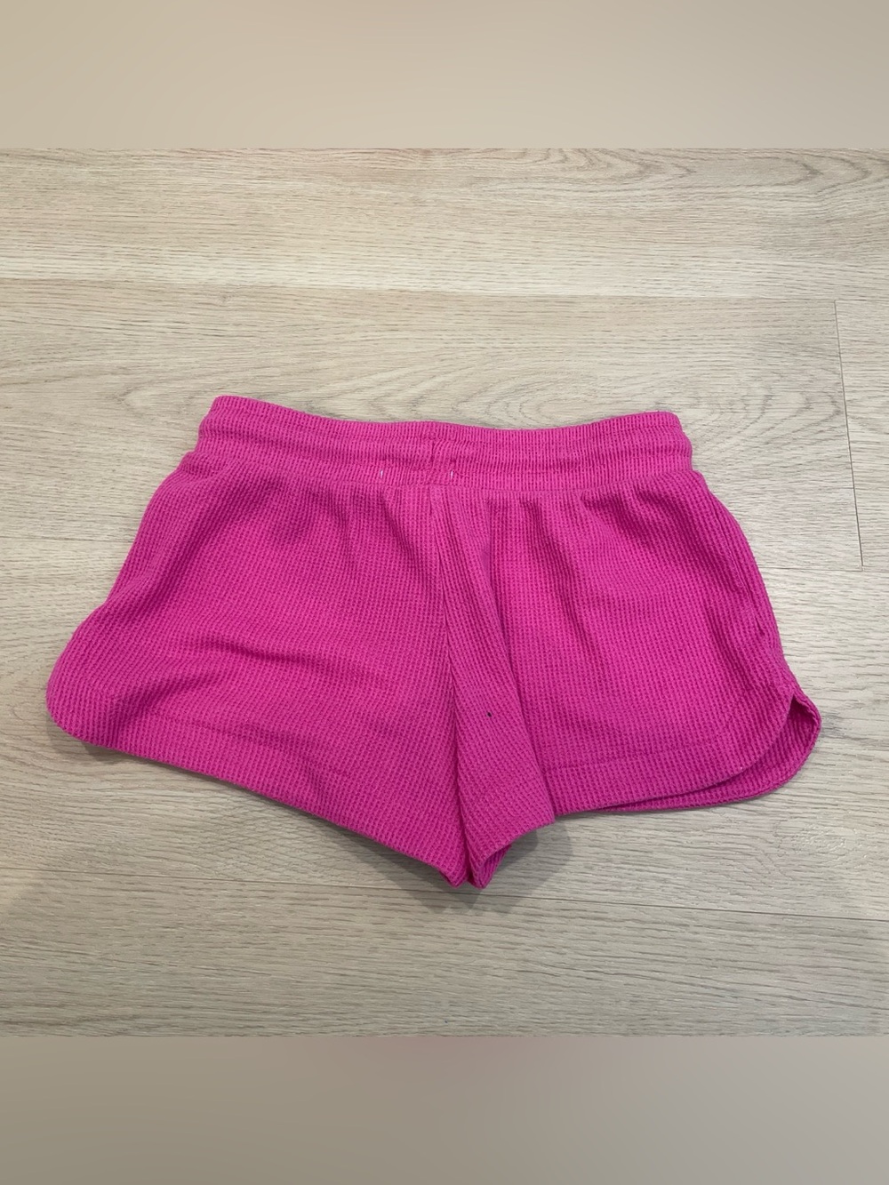 Girls Fuchsia Ribbed Tank & Drawstring Shorts Set - Picture 4 of 6